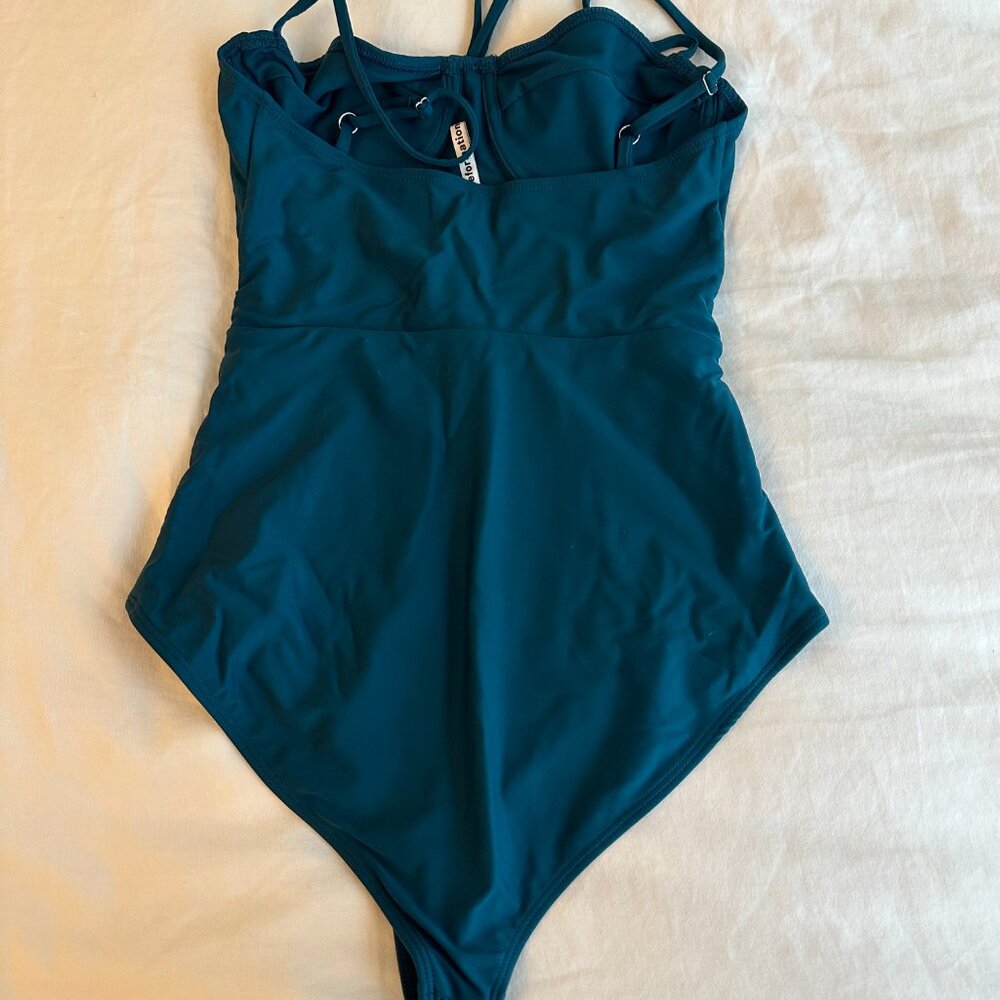 Reformation One-piece swimsuit Green Lycra Size XS - Picture 2 of 3
